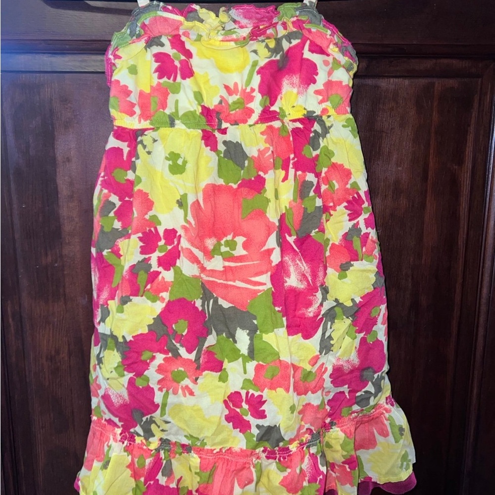 Floral Strapless Dress